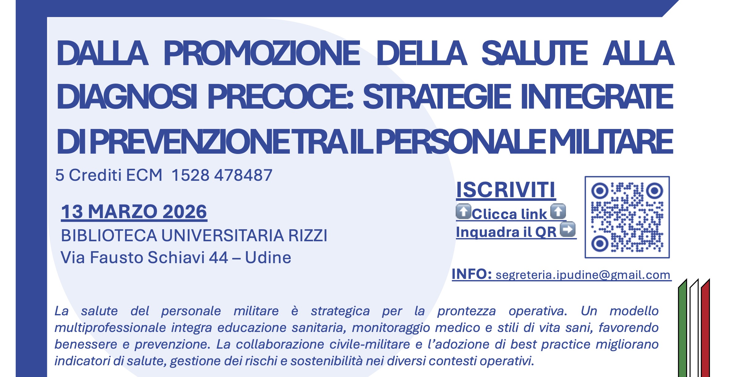 Clicca per accedere all'articolo Convegno "DALLA PROMOZIONE DELLA SALUTE ALLA DIAGNOSI PRECOCE"